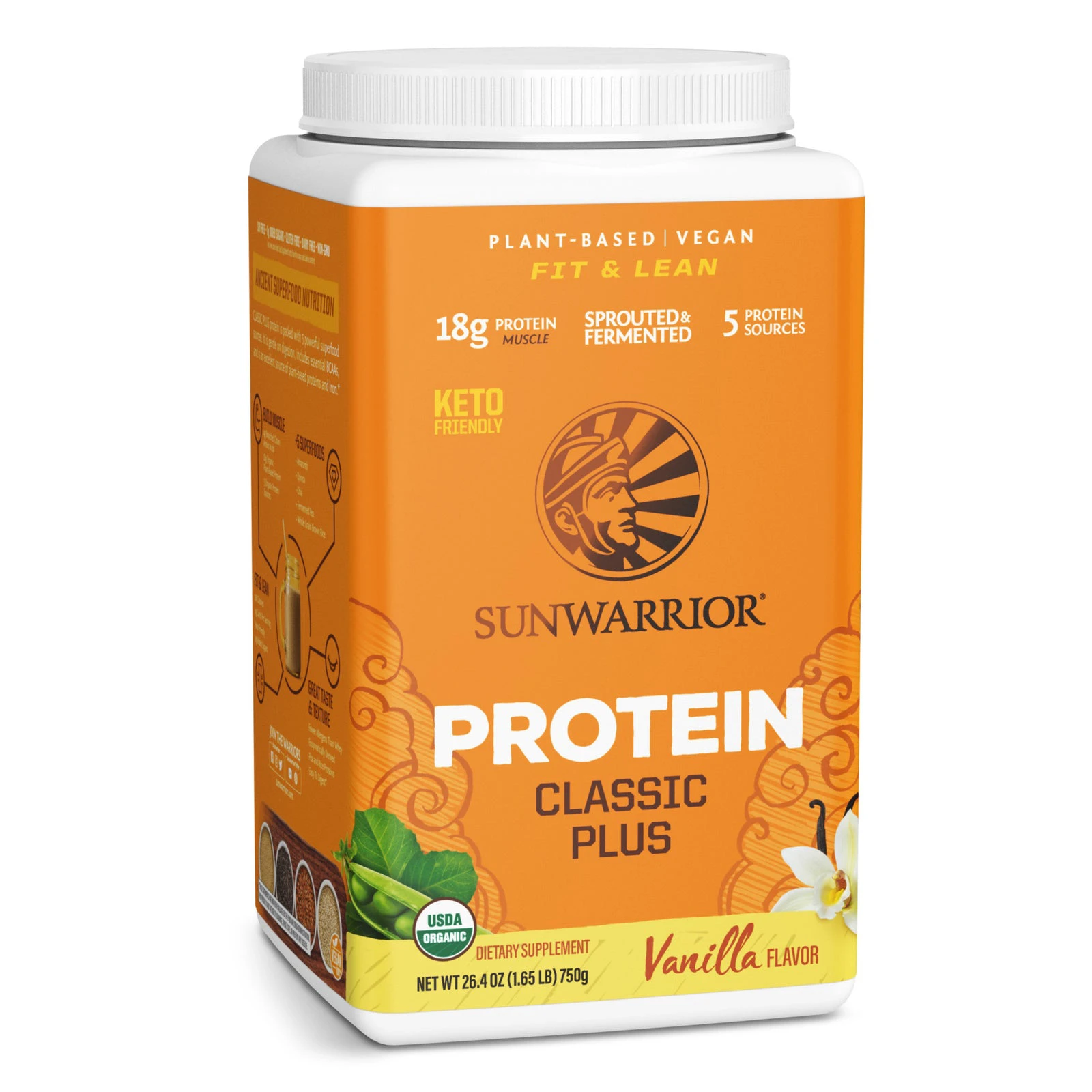 Bột protein thực vật hữu cơ Sunwarrior Classic Plus